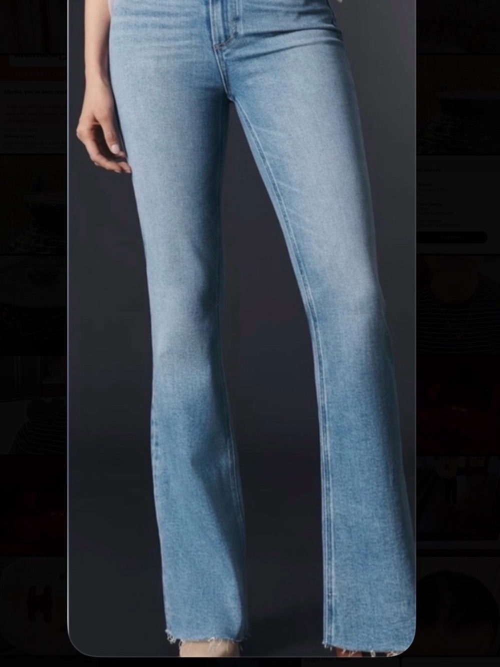 PAIGE High Rise Laurel Canyon
Light Blue Jeans size 26